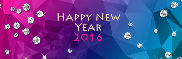 Happy new year 2016 facebook banner photo